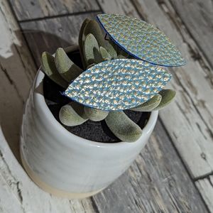 2 for $4 Item: Metallic Leather Hair Barrette Set New!